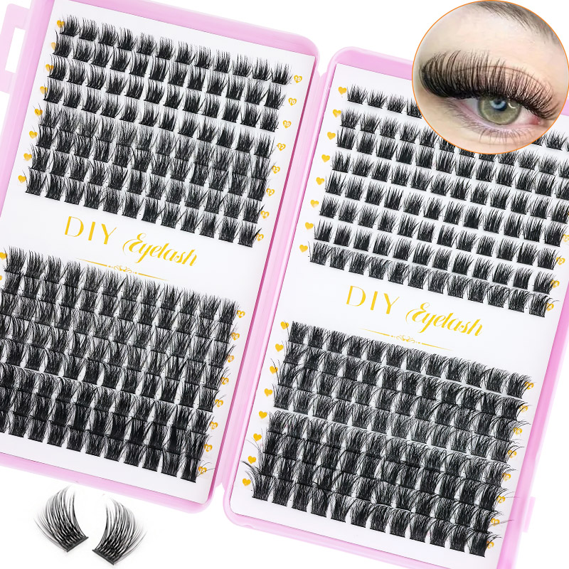 Eyelash Extension Home Service - 384PCS 속눈썹 연장 북(디컬 기술 적용)
