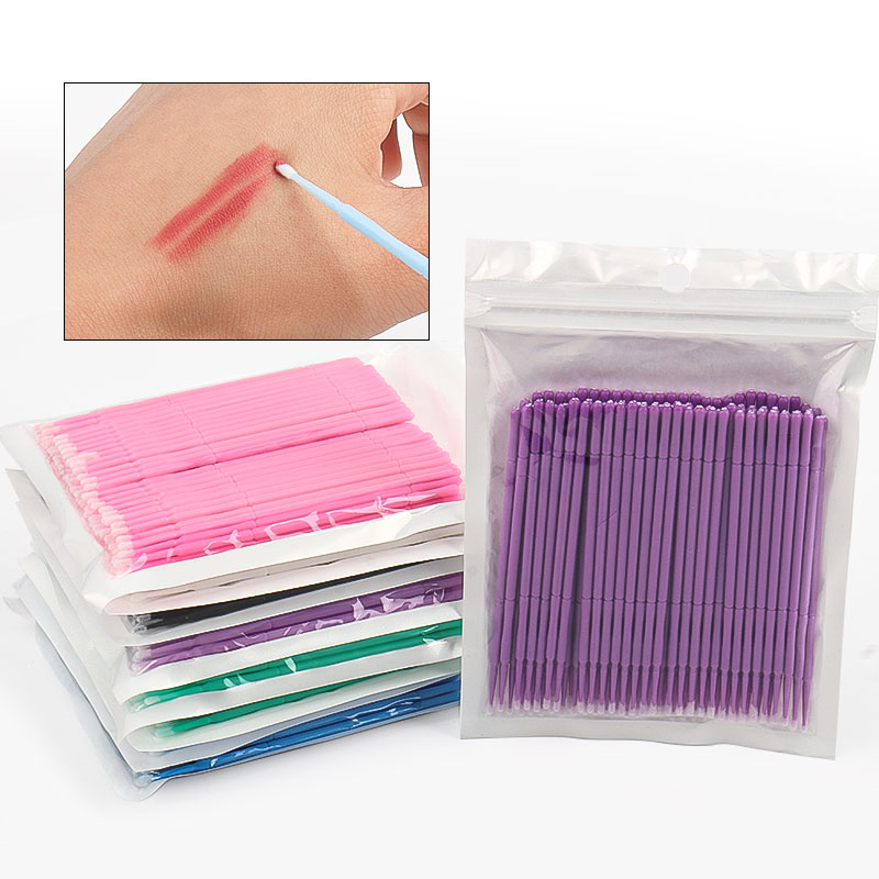 Eyelash Extension Usa - 100개/봉지 대나무 속눈썹 연장 클리닝 면봉