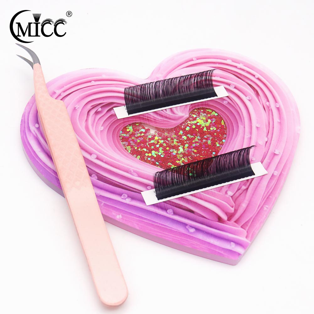 Lash Extension Tweezers - 3D 하트 모양 블링 다이내믹 리퀴드