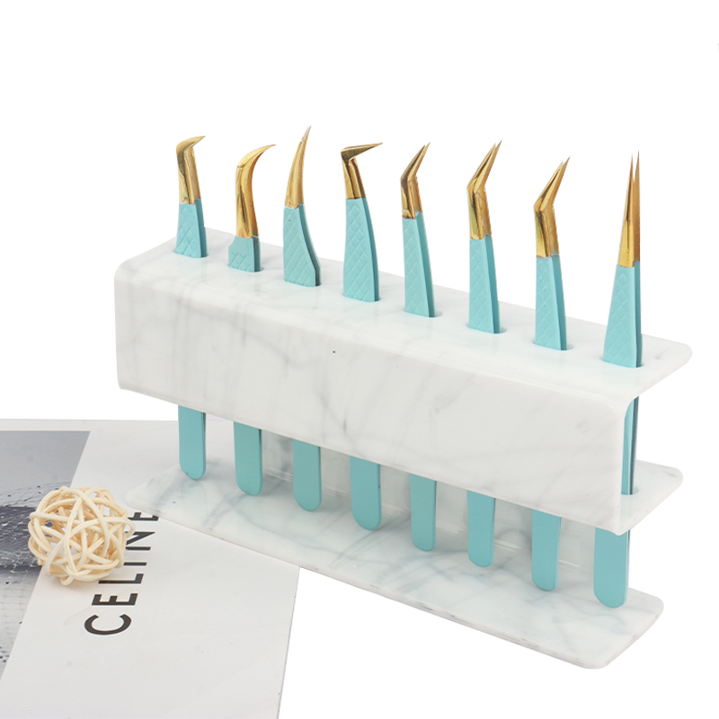 Lash Extension Tweezers - 8홀 핀셋 디스플레이 스탠드 속눈썹 연장