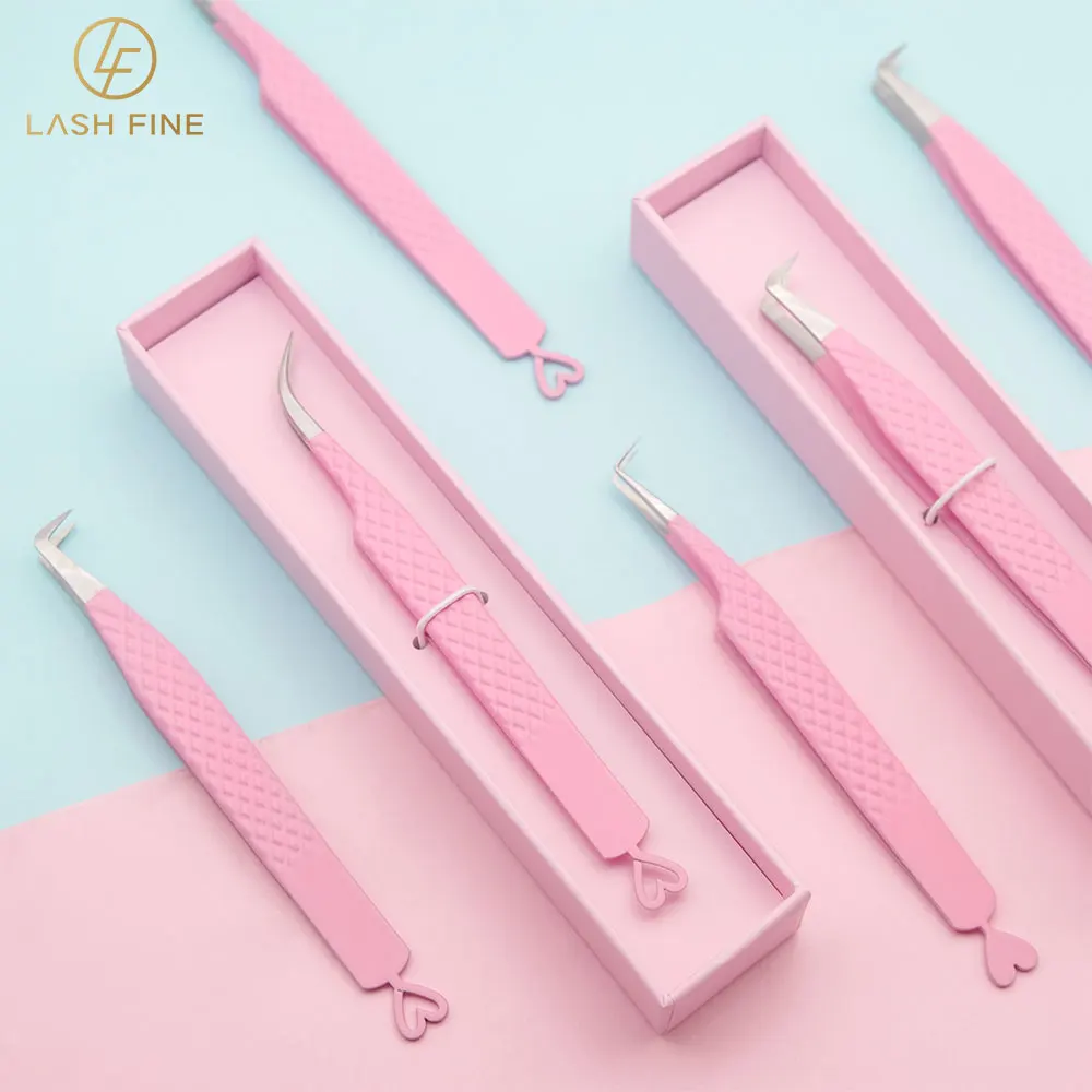 하트 모양 속눈썹 연장 트위저, 스테인레스 스틸 볼륨  - Lash Extension Tweezers 리뷰 및 가격