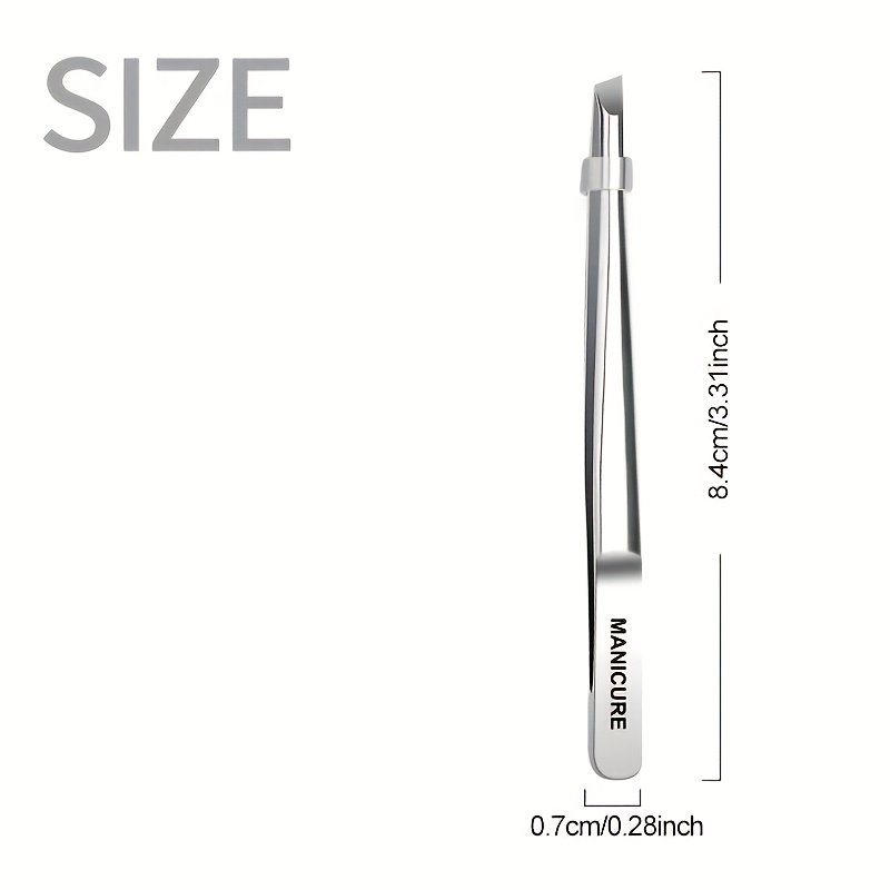 미끄럼 방지 팁이 있는 스테인리스 스틸 사선 핀셋 -  - Lash Extension Tweezers 리뷰 및 가격