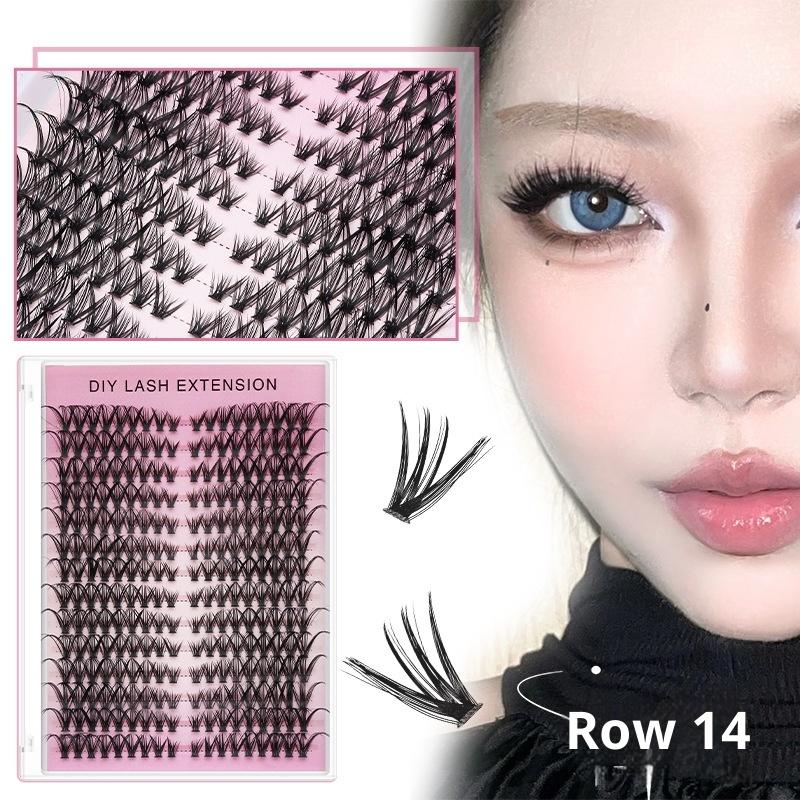 14줄 볼륨형 개별 클러스터 속눈썹 DIY 홈메이드 속 - Eyelash Extension Home Service 리뷰 및 가격
