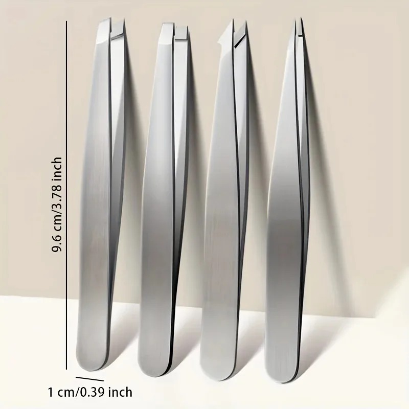 4개입 고정밀 미세 헤어 제거기 수염 눈썹 스테인리스  - Lash Extension Tweezers 리뷰 및 가격