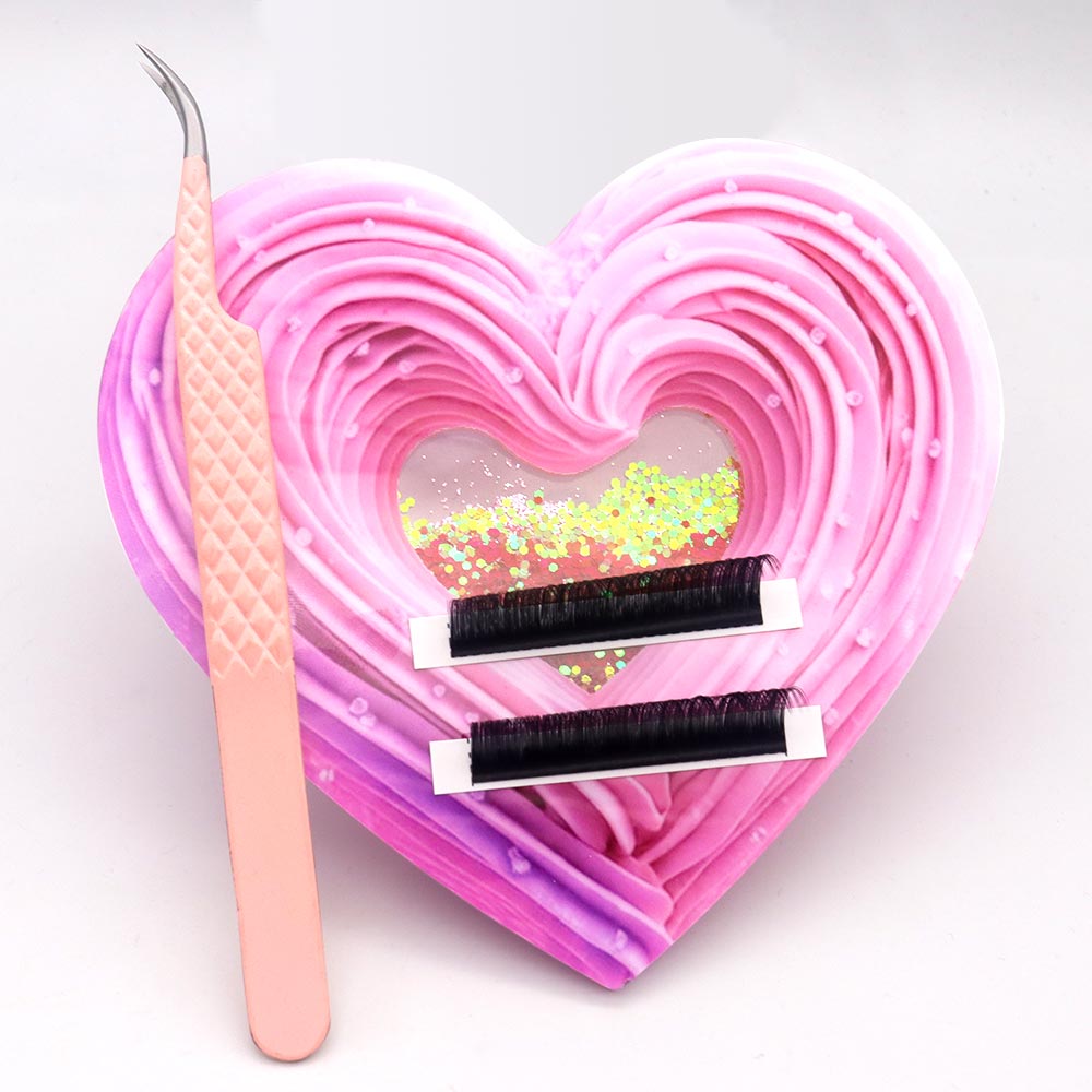 3D 하트 모양 블링 다이내믹 리퀴드 퀵샌드 아크릴 속 - Lash Extension Tweezers 리뷰 및 가격