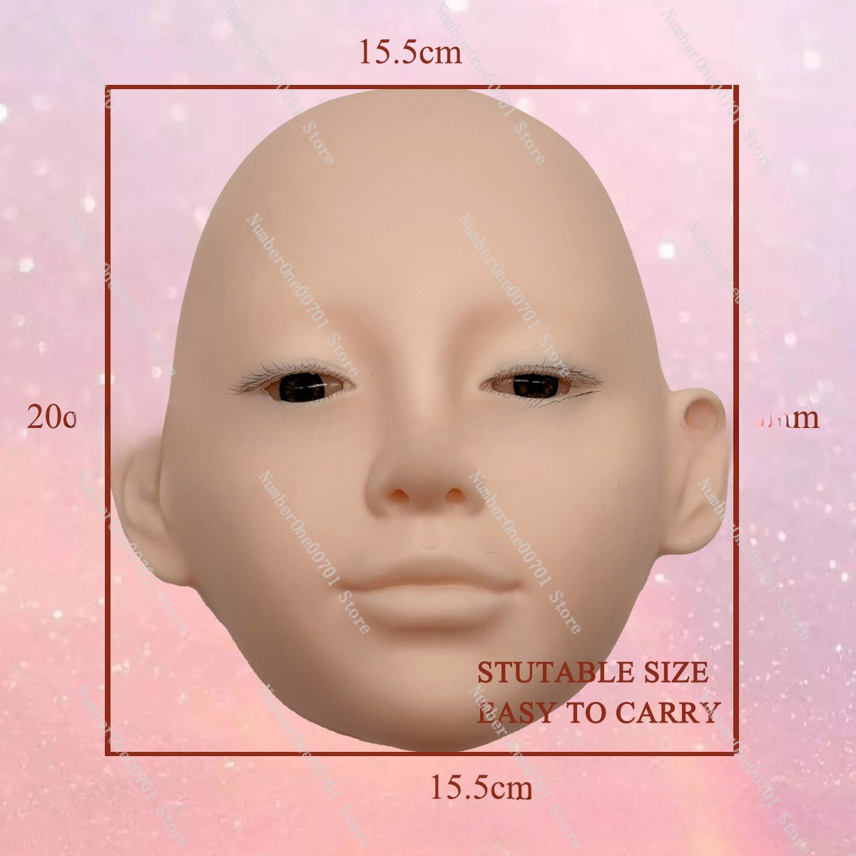 3중 실리콘 마네킹 헤드 (눈 뜬 채우기 가능), 속눈 - Eyelash Extension Open Eye 리뷰 및 가격
