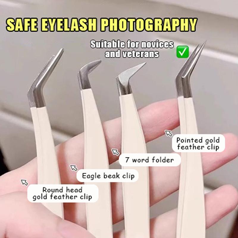 보관 케이스가 있는 인조 속눈썹 핀셋 미끄럼 방지 손잡 - Eyelash Extension Home Service 리뷰 및 가격