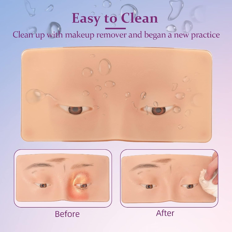 3D 실리콘 얼굴 메이크업 연습 보드 - 눈 화장, 눈 - Eyelash Extension Open Eye 리뷰 및 가격