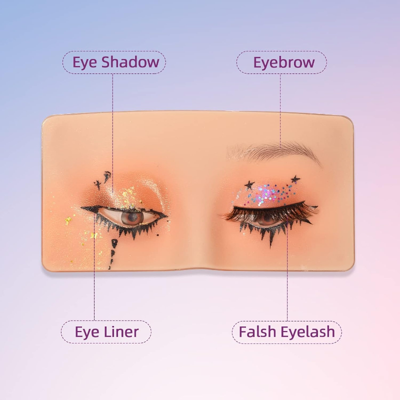 3D 실리콘 얼굴 메이크업 연습 보드 - 눈 화장, 눈 - Eyelash Extension Open Eye 리뷰 및 가격